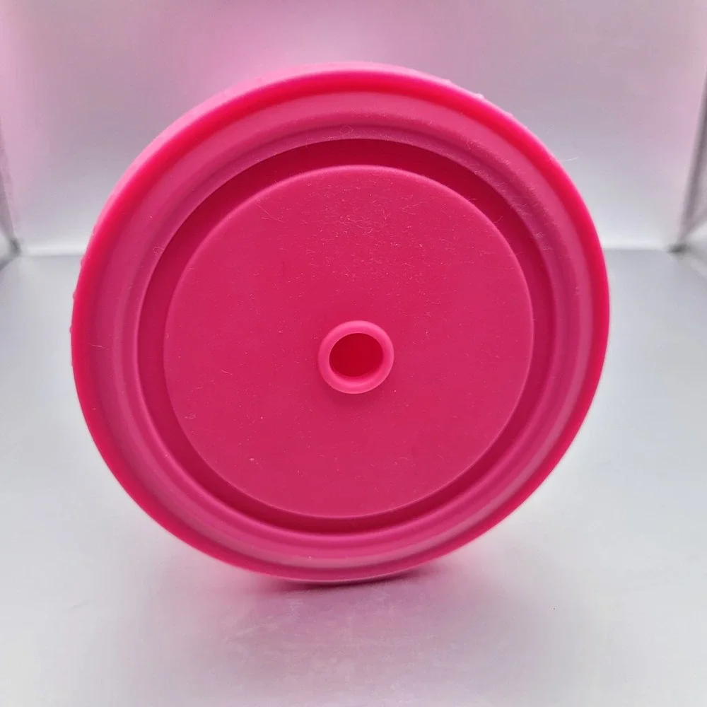 Dunkin' 24oz Tumbler Pink Ombre w Lid 2021 Soft‎ Side